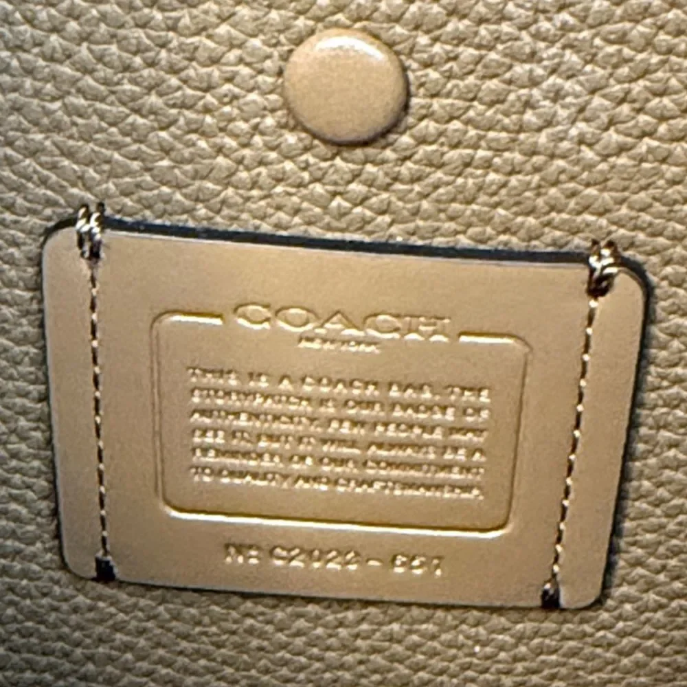 Coach Lora Bucket Bag Whipstitch Tassels Hangtag Chalk 2020 #651